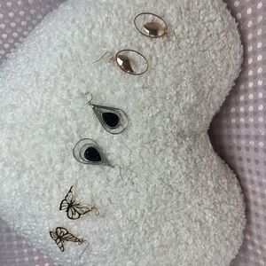 Elegant Mixed Metal Earrings Set